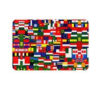 WZYWHJ Zerbino antiscivolo, 40,6 x 61 cm, facile da pulire, adatto per porta d'ingresso, soggiorno, bagno, bandiera nazionale