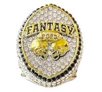 WZZXJQNRHF Anello Campione Di Fantasy Football 2023 - Gioiello con Incisione in Rilievo 3D, Premio da Collezione per Uomo e Donna, Regalo Commemorativo/11#