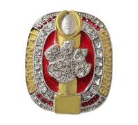 WZZXJQNRHF Anello Del Campionato 2016 Anelli Del Campionato Universitario con Scatola Espositiva in Legno, Regalo per Familiari, Amici, Ex Studenti, Tifosi Di Football/B/11#