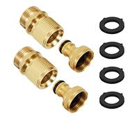 Wzzy Gurden Tubo di irrigazione Raccordo rapido Estensibile Tubo da Giardino Maschio a Femmina Adattatore connettore per Rubinetto e Getto (2SETS)