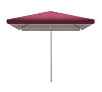 X 2.5M Compact Sun Shade, Rectangular Garden Umbrella Parasol Offset Cantilever Waterproof UV Resistant for Outdoor/Gardens/Balcony/Patio Canopy Tent (Red)