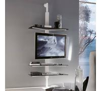 X.ABITAre Porta TV Bruce art. XL.83 con struttura in metallo da L.100 cm e H.225 cm - Con fissaggio a muro