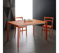 X.ABITAre Tavolo allungabile Lancillotto art. S06 con struttura in metallo e piano a scelta da 140(230)x90 cm