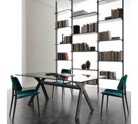 X.ABITAre Tavolo fisso Achille art. S08 con struttura in metallo e piano a scelta da 180x90 cm