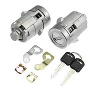 X AUTOHAUX 1 Paia Serratura Cilindro Set w/2 Chiave per GMC Sierra 1500 2500 3500 Yukon per Chevy Silverado Tahoe Suburban per Hummer H2 per Cadillac Anteriore Sinistra Destra Serratura Tumbler