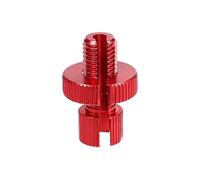 X AUTOHAUX 1 Pz M10 Cavo Frizione Del Freno Della Linea Regolatore Vite di Regolazione Bullone con Scanalatura per Moto Bike Scooter Lega di Alluminio Rosso