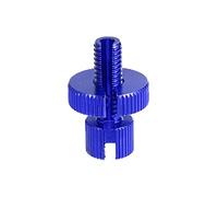 X AUTOHAUX 1 pz M8 freno frizione cavo linea regolatore vite bullone di regolazione con intaglio per moto bici scooter lega di alluminio blu