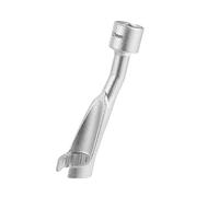 X AUTOHAUX 17mm 12 Point Common Rail Injection Fuel Line Socket Nut Wrench for 1/2" Flare Nut Wrench Opening Socket for BMW for Opel 2.5TD Diesel Engines L-Type Injector Line Removal Socket