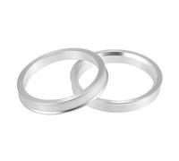 X AUTOHAUX 2 Pezzi OD 70,1 mm a ID 60,1 mm in Lega di Alluminio per mozzo Auto Anelli di centraggio Foro Ruota distanziale