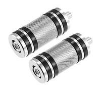 X AUTOHAUX 2pcs Motorcycle Shifter Peg Shift Lever CNC Billet Foot Pegs for Harley Davidson Street Glide Road King Softail Sportster Chrome
