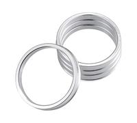 X AUTOHAUX 4 pezzi Anello di centraggio per auto in lega di alluminio, da 68 mm OD a 60,1 mm ID