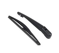 X AUTOHAUX, braccio tergicristallo posteriore per auto, 250 mm, nero
