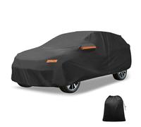 X AUTOHAUX Copertura auto 210D-PU per Hyundai Kona con cerniera laterale | Protezione impermeabile esterna della grandine della neve, di sole, pioggia, pioggia, finestra, porta laterale sinistra