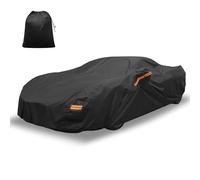 X AUTOHAUX Copertura per auto per Chevrolet Corvette C8 Pellicola di Alluminio Esterna Impermeabile Sole Pioggia Neve Grandine Protezione con Cerniera Porta Conducente