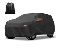 X AUTOHAUX Copertura per auto resistente per Jeep Grand Cherokee, impermeabile, antivento e protezione per tutte le condizioni atmosferiche, con cerniera sportello, materiale 210D-PU