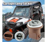 X Autohaux Portalampada per luce di direzione anteriore, fanale posteriore, base per supporto per Polaris