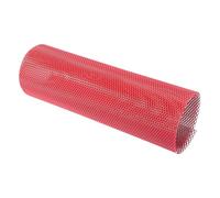 X AUTOHAUX Universale Griglia Auto Foglio Maglia 100x30 Pollice Lega di Alluminio Automotive Tuning Grille Net 8x4mm Forma Diamante Rosso