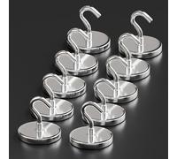 X-BET MAGNET Ganci magnetici, eleganti ganci al neodimio super resistenti per appendere in modo sicuro, ideali per cabine da crociera, cucine, garage ed esterni, (10, 36.3 kg)