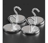 X-BET MAGNET Ganci magnetici, eleganti ganci al neodimio super resistenti per appendere in modo sicuro, ideali per cabine da crociera, cucine, garage ed esterni, (4, 59 kg)