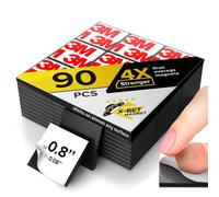 X-bet MAGNET Quadrati magnetici - Foglio magnetico flessibile di 90 quadrati magnetici autoadesivi (ciascuno 4/5" x 4/5") - Magneti adesivi (piccola)
