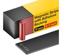 X-bet MAGNET Strisce magnetiche con supporto adesivo-Nastro magnetico per artigianato - Strisce magnetiche per utensili e coltelli per cucina, garage e giardino - Striscia magnetica adesiva (11 pezzi)