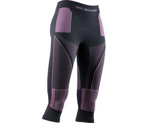 X-Bionic - Collant 3/4 technique - Energy Accumulator 4.0 Pants 3/4 W Charcoal/Magnolia per Donne - Taglia M - Grigio