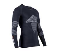 X-Bionic Energizer 4.0 Round Neck Long Sleeves Strato Base Camicia Funzionale, uomo, opal Black/Arctic White, s