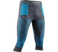 X-Bionic Energy Accumulator 4.0 3/4, Pantaloni Funzionali Uomo, Dark Grey Melange/Blue, S