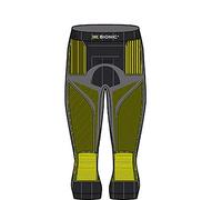 X-Bionic Energy Accumulator 4.0 3/4 Strato Base Pantaloni Funzionali, Uomo, Charcoal/Yellow, XL