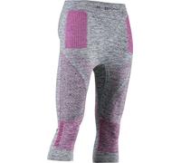 X-Bionic Energy Accumulator 4.0 Melange 3/4 Strato Base Pantaloni Funzionali, Donna, Grey Melange/Pink, L