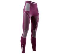 X-Bionic Energy Accumulator 4.0 Strato Base Pantaloni Funzionali, Donna, Plum/Pearl Grey, XL