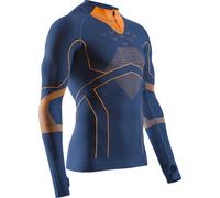 X-BIONIC Energy Accumulator Light Shirt Ls 1/2 Zip M - Uomo - Blu / Arancione - Taglia L- modello 2025
