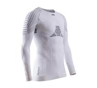 X-Bionic Invent 4.0 Maglia Termica Manica Lunga a Compressione Uomo Running, Sci, Ciclismo, Fitness e Sport Invernali, Bianco, M