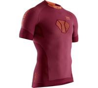 X-Bionic Invent 4.0 - Maglia Termica Uomo Running Manica Corta a Compressione - Alte Prestazioni per Sci, Ciclismo, Fitness e Sport Invernali - Per Temperature Rigide, Namid Red/Kurkuma Orange, XXL