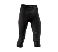 X-Bionic Invent 4.0 Pants 3/4, Pantaloni Corsa Jogging Fitness Training Baselayer Leggings Sportivi Donna, Black/Charcoal, S