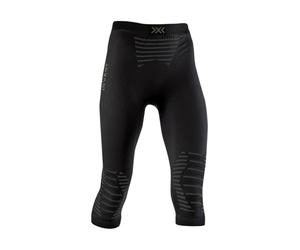 X-Bionic Invent 4.0 Pants 3/4, Pantaloni Corsa Jogging Fitness Training Baselayer Leggings Sportivi Donna, Black/Charcoal, S