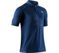 X-Bionic Invent 4.0 - Travel Polo Maglia Uomo Manica Corta - Polo Shirt Uomo - 3D Bionic Sphere Controllo Climatico - Navy Blu, M