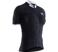 X-Bionic Invent Bike Race Zip Shirt Short Sleeve Women, Donna, Opal Black/Arctic White, M