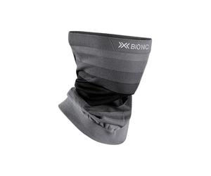 X-Bionic Invent Fx Neckwarmer - Termoregolazione e gestione dell'umidità per gli sport invernali - Tecnologia 3D Bionic Sphere per comfort e performance ottimali - Nero/Grigio/Grigio chiaro, L/XL