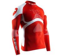 X-BIONIC - Maglia Energy Accumulator 4.0 Patriot Shirt Turtle Neck Lg Sl - Switzerland Intimo Tecnico Unisex - Switzerland S