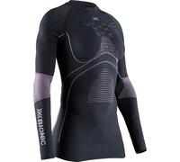 X-Bionic - T-shirt tecnica maniche lunghe - Wmn X-B Energyaccumul 4.0 Shirt Rn Lg Sl Charcoal/Magnolia per Donne - Taglia XS - Grigio Grigio XS