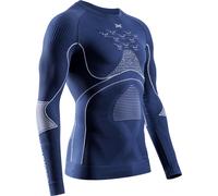 X-Bionic - T-shirt tecnico a maniche lunghe - Energy Accumulator 4.0 Shirt LG SL M Marine/Optical in Pelle - Taglia M - Blu navy