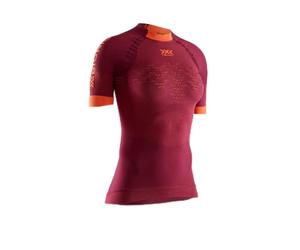 X-BIONIC The Trick 4.0 Run Shirt Short Sleeve Women Shirt, Donna, Namid Red/Kurkuma Orange, XS