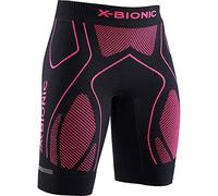 X-BIONIC The Trick 4.0 Run Shorts Women Shorts, Donna, Opal Black/Neon Flamigo, XL