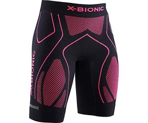 X-BIONIC The Trick 4.0 Run Shorts Women Shorts, Donna, Opal Black/Neon Flamigo, XL