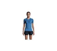 X bionic twyce race maglia a maniche corte blu nero donna