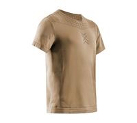 X-Bionic X-Ential Maglia a Maniche Corte Uomo - Regolazione della Temperatura - Tessuto Leggero e Traspirante - vestibilità Confortevole per Sport e Tempo Libero - Sabbia, M