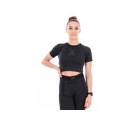 X-bionic Xceed Run Crop Short Sleeve Base Layer Nero L Donna