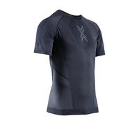 X-Bionic XCEED Run Shirt a Maniche Corte da Uomo - Top da Running Ideale per Allenamento e Corse - Regolazione Termica avanzata e Design Resistente per Maggiore Comfort - Nero/Grigio, L