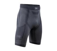 X-Bionic Xceed Run Short Tights Uomo - Pantaloncini da Corsa ad Alte Prestazioni con Tecnologia HygroDiffuser & VectorSphere - Regolazione Termica e Anti Sudore per Comfort Ottimale - Nero/Grigio, M